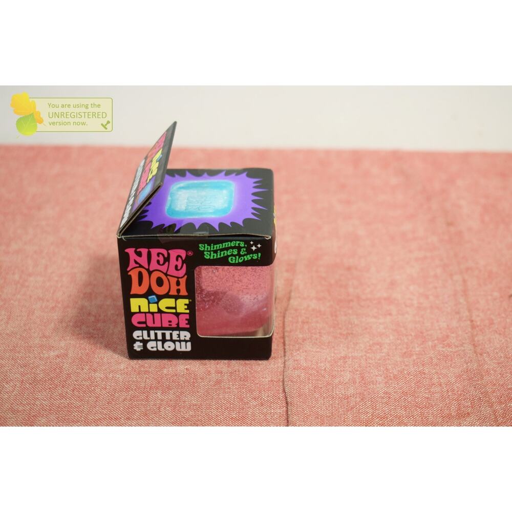 NeeDoh Nice Cube Glitter and Glow Pink - Picture 6 of 8